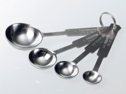 Measuring spoon set, stainless steel | Description : Measuring spoon set